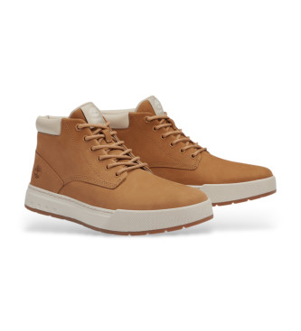 Timberland Sneakers in pelle marrone con lacci medi