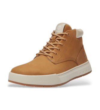 Timberland Sneakers in pelle marrone con lacci medi