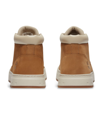 Timberland Sneakers in pelle marrone con lacci medi