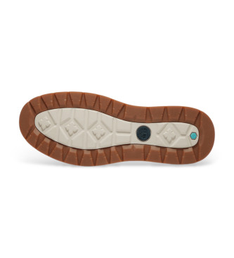 Timberland Sneakers in pelle marrone con lacci medi