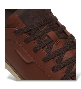 Timberland Skórzane trampki Portofino Pier w kolorze brązowym