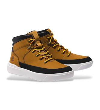 Timberland Chinelos de couro castanho Seneca Bay