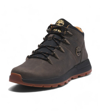 Timberland Tnis Sprint Trekker em pele castanho