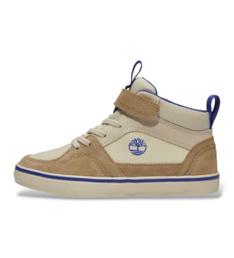 Timberland Beżowe skórzane trampki Stone Jump