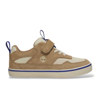 Timberland Beżowe skórzane trampki Stone Jump
