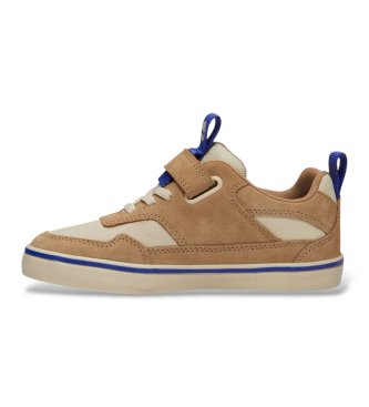 Timberland Beżowe skórzane trampki Stone Jump