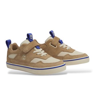 Timberland Beżowe skórzane trampki Stone Jump