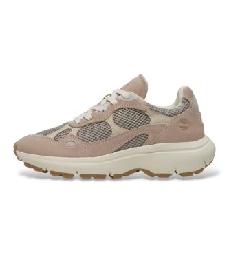 Timberland Hazel Lane beige leather sneakers