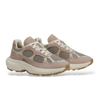 Timberland Hazel Lane beige leather sneakers