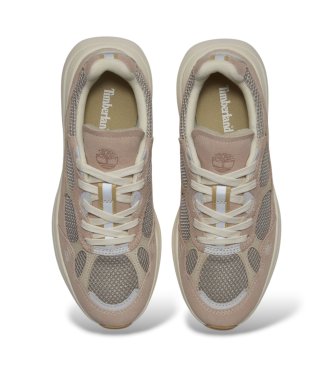 Timberland Hazel Lane beige leather sneakers