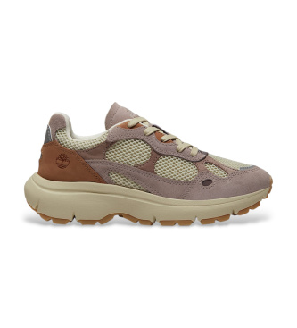 Timberland Hazel Lane slippers in beige, pink leather
