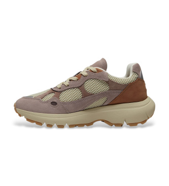 Timberland Hazel Lane slippers in beige, pink leather