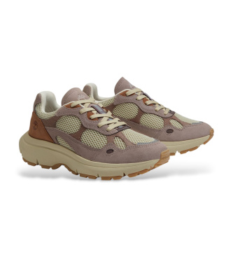 Timberland Hazel Lane slippers in beige, pink leather