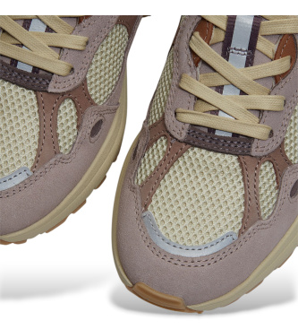 Timberland Hazel Lane slippers in beige, pink leather