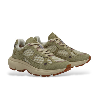 Timberland Hazel Lane green leather trainers