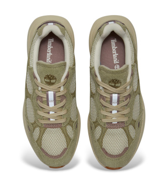 Timberland Hazel Lane green leather trainers