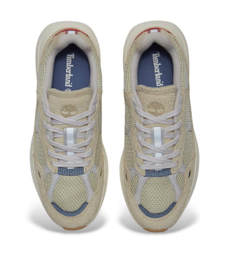 Timberland Hazel Lane beige leather trainers