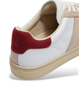 Timberland Lisbon Street beige leather trainers