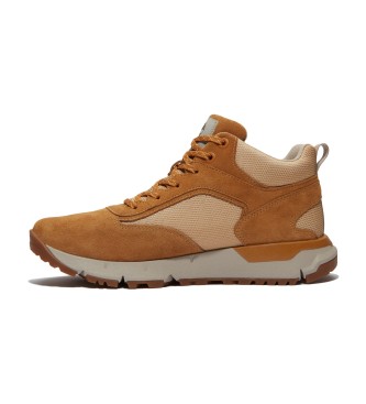 Timberland Sneakers Voyager Park in pelle marrone a met polpaccio
