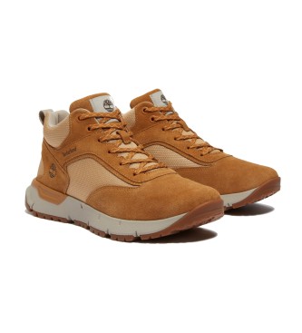 Timberland Sneakers Voyager Park in pelle marrone a met polpaccio