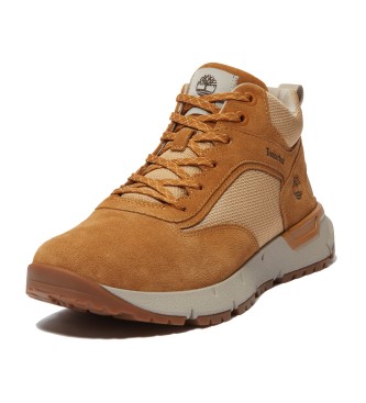 Timberland Sneakers Voyager Park in pelle marrone a met polpaccio