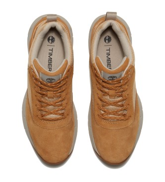 Timberland Sneakers Voyager Park in pelle marrone a met polpaccio