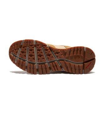 Timberland Sneakers Voyager Park in pelle marrone a met polpaccio
