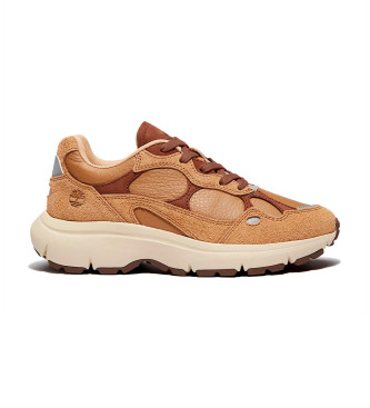 Timberland Brązowe skórzane buty sportowe Hazel Lane