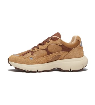 Timberland Brązowe skórzane buty sportowe Hazel Lane