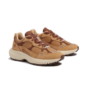 Timberland Brązowe skórzane buty sportowe Hazel Lane