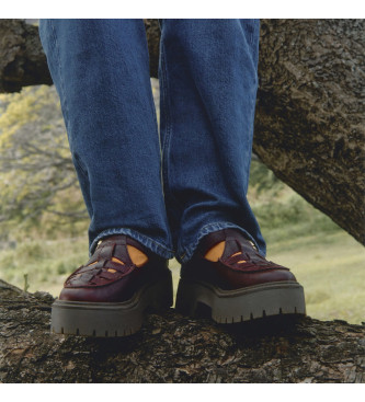 Timberland Sandali in pelle marrone bordeaux Stone Street