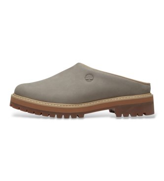 Timberland Zoccoli in pelle grigia Heritage