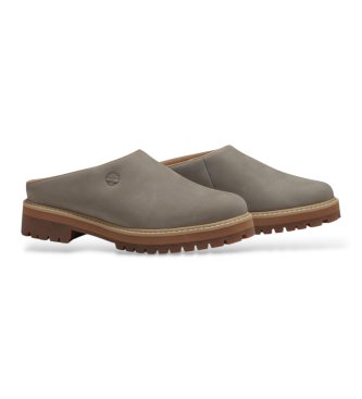 Timberland Zoccoli in pelle grigia Heritage