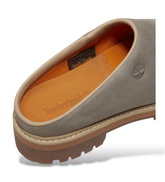 Timberland Zoccoli in pelle grigia Heritage