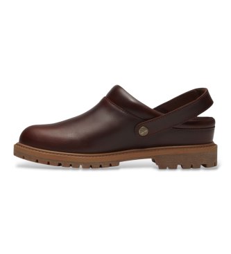 Timberland Premium maroon leather clogs