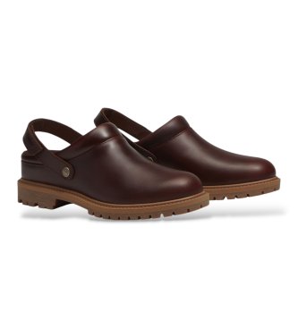 Timberland Premium maroon leather clogs