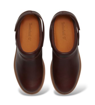 Timberland Premium maroon leather clogs