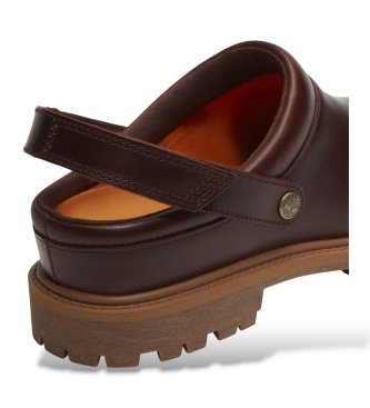 Timberland Premium maroon leather clogs