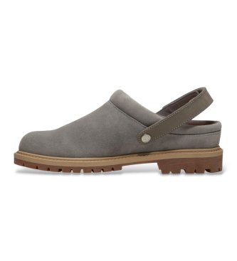 Timberland Premium grey leather clogs