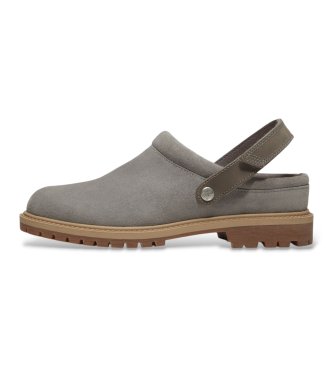 Timberland Premium grey leather clogs