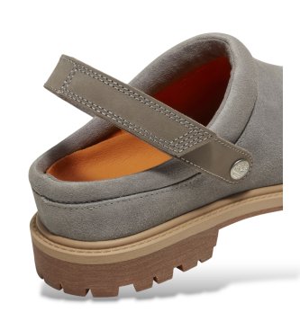 Timberland Premium grey leather clogs