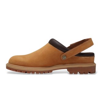 Timberland Zuecos de Piel Premium marrón