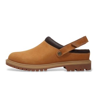 Timberland Zuecos de Piel Premium marrón