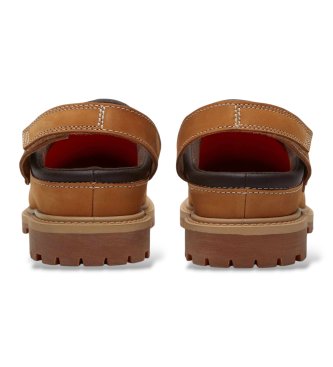 Timberland Zuecos de Piel Premium marrón
