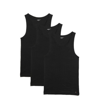Tommy Hilfiger Pack of three black vests