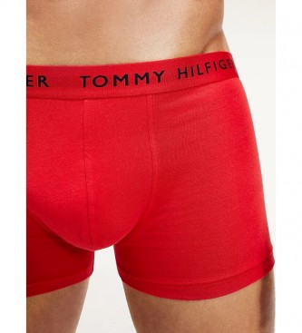 Tommy Hilfiger Lot de 3 caleçons Trunk Essentials avec logo Navy, Red, White