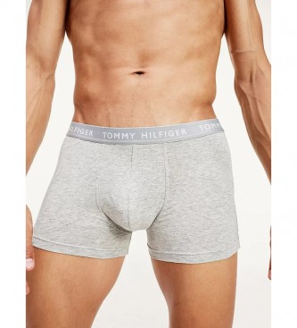 Tommy Hilfiger 3 Pack of Trunk Essentials Boxers with Logo black, grey, white