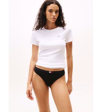 Tommy Hilfiger Pack de 5 tangas con logo en la cintura negro