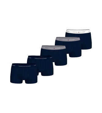 Tommy Hilfiger Confezione da 5 boxer Trunk con scritta nera