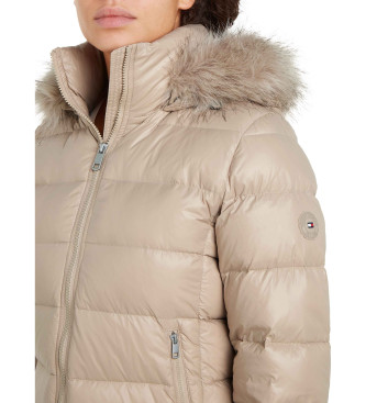 Tommy Hilfiger Manteau en duvet de plumes matelass beige